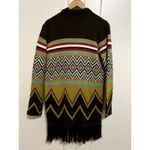 Yahada Women's Size M Aztec Southwest Cardigan Fringe Detail Size M Photo 2