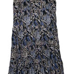 Style & Co Boho Blue‎ and Black Floral Patterned Women's Maxi Skirt Plus Size 100% Cotton Photo 0