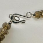 burgundy moss agate and smoky Quartz necklace Photo 2