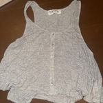 Project Social T  Light Gray Button-Up Tank Top Photo 0
