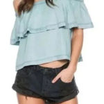 Free People off shoulder top size XS Photo 0