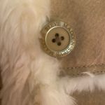 Steve Madden - Rare Genuine leather faux fur Vintage sherpa coat tan and cream M Photo 8