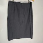 Theory Pencil Skirt Wool Blend Stretch Double Vented Back Zip Gray Women Sz 6 Photo 1