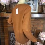 st. john's bay  BROWN "HELLO" MULTI-COLOR CREW NECK SWEATER NWT (L) Photo 3