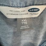 Old Navy  Light Wash Denim Look Long Sleeve Button Down K41 Photo 1