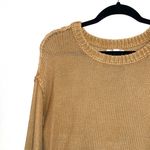 American Eagle 100% Cotton Dark Yellow Tight Knit Cropped Sweater Photo 2