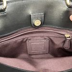 Coach  Lillie Carryall Black Crocodile Embossed Leather Satchel Handbag Photo 7