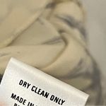 Yoana Baraschi  Women’s Silk Ivory Bird Print Short Sleeve Button Up Flowy Blouse Photo 4