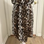 L'Agence Cipriana Asymmetrical Dress Black Multi Camilla Animal Print NWT Size 6 Photo 6
