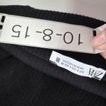 ZARA  Top‎ Womens Small Black Off Shoulder Ribbed Sweater Foldover Neck Pullover Photo 2