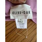 Olive & Oak Midi Length Ribbed Knit Skirt Rear Slit In Lavender Pink Size M Photo 2