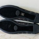 Coach  Chelsea Black Gray Signature Canvas Logo Print Ballerina Flats - US 8.5 Photo 9