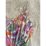 Lilly Pulitzer  Womens Pink Print Deanna Shorts Romper‎ Multicolor Straps Large Photo 4