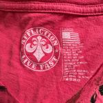 Affliction Red and Black Sparkly T Shirt Photo 5