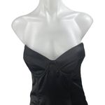 Oh Polly  Black Strapless Sleveless Corset Bustier Mini Bodycon Dress Size 6 Photo 2