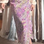 vintage purple patterned skirt Size 14 Photo 4