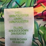 Lilly Pulitzer New Lauren Down Puffer Vest Navy Floral Lining Large $188 RARE Photo 4