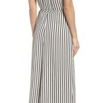 Bardot New Black & White Adie Stripe Midi Wrap Dress Size Small Photo 1