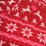 No Boundaries  Holiday Winter Snowflake Reindeer Print Fleece Leggings Photo 1