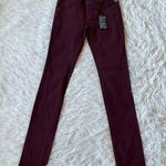 New Mavi adrianna Mid rise Super skinny jeans Maroon size 27/33 Red Size M Photo 0