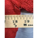 Poof New York Sweater Womens Medium Red Santa Ugly Christmas Pullover 3D Pom Pom Photo 3