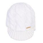 Michael Kors NWT  Access White Cable Knit Cap Hat Beanie Photo 1