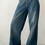 Motel Rocks Motel WOMENS  Baggy Denim Blue Jeans 28 X 32 Photo 0