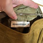 Vintage Assemblage Green Genuine Leather Pants Size 4 Photo 3