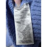 Vero Moda Mabel knit polo sweater blouse XS women's blue soft fuzzy fall winter Photo 6