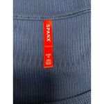 Spanx NEW Women's Navy Blue Scoop Neck Ribbed Knit Long Sleeve T Shirt Tee Top L Photo 3