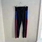 PE Nation Without Limits Logo High Rise Leggings Black Maroon Blue Small Photo 77