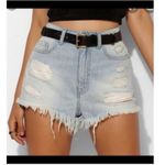 BDG  Vintage DREE High-Rise Pastel Stripe Denim Shorts Size 25 Y2K Festival Photo 6