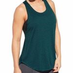 Calia by Carrie Underwood green and black stripe racer back shirt! Size M Photo 0