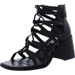 Steve Madden Cherri 30 Gladiator Sandals Women's 8M Black Leather Preppy B50 Photo 0