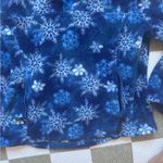 L.L. Bean Snowflake Fleece Jacket Blue Size L Photo 3