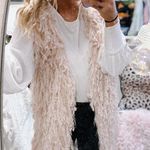 Boutique Pink Fur Vest Size M Photo 0