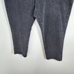 st. john's bay Black Girlfriend Jeans Size 24 Black Mid-Rise Straight Leg Jeans Photo 3