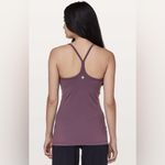 Lululemon Power Y Tank Top Plum Color Removable Pads Size 4 Photo 1