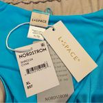 l*space L* Rocky Classic Bikini Bottom Satin Shine Cyan Blue Extra Large XL SHRCC24 Photo 4