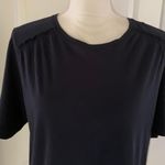Rebecca Taylor Navy Short Sleeve Crewneck Tee Photo 5