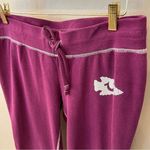 True Religion Y2K soft wide leg sweatpants, pull up elastic waist, magenta L Photo 2