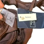 Abercrombie & Fitch  Brown Ribbed Ruffle Strap Bralette or Bikini Top NEW Sz S Photo 5