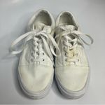 Vans all white old skool sneakers size 7.5 Photo 1