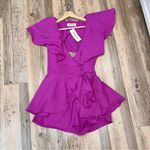 Impressions NWT Pink Lily  Boutique Women Pink fuchsia Romper size small Photo 6