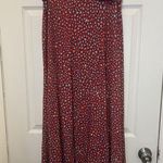LuLaRoe Maxi Dress M Red Geometric Print Boho Strech Comfy Photo 1
