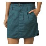 prAna Lizbeth skirt hemp blend indigo teal mini hiking outdoors gorpcore 4 Small Photo 0