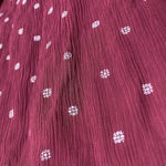 Paige  size Small Mini Dress Cherry Red Shanti Long Sleeve Polka Dot Embroidered Photo 7