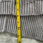 Faithfull the Brand Revolve  Chunky Cable Knit Gray Sweater 100% Cotton Size XS Photo 5