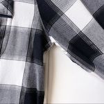 Victoria's Secret Victoria’s Secret Buffalo Plaid Romper Sleep Long Sleeve Black White Silver XS Photo 4