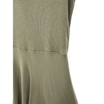 Marine layer Lexi Dress Ribbed Knit Sleeveless Tank Fit & Flare Midi Olive Photo 2